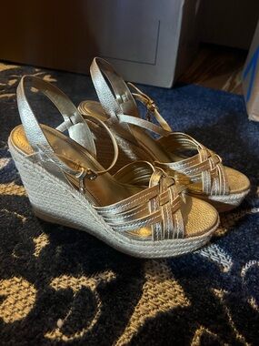 Coach Gold Wedges (with box)